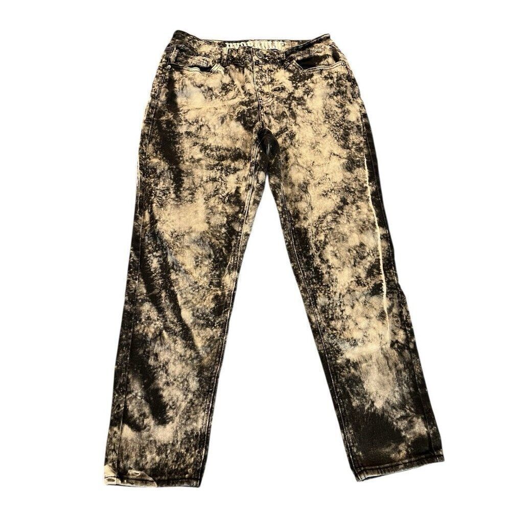 Hydraulic Womens Size 10 Black Tie Dye Jeans Streetwear Grunge
